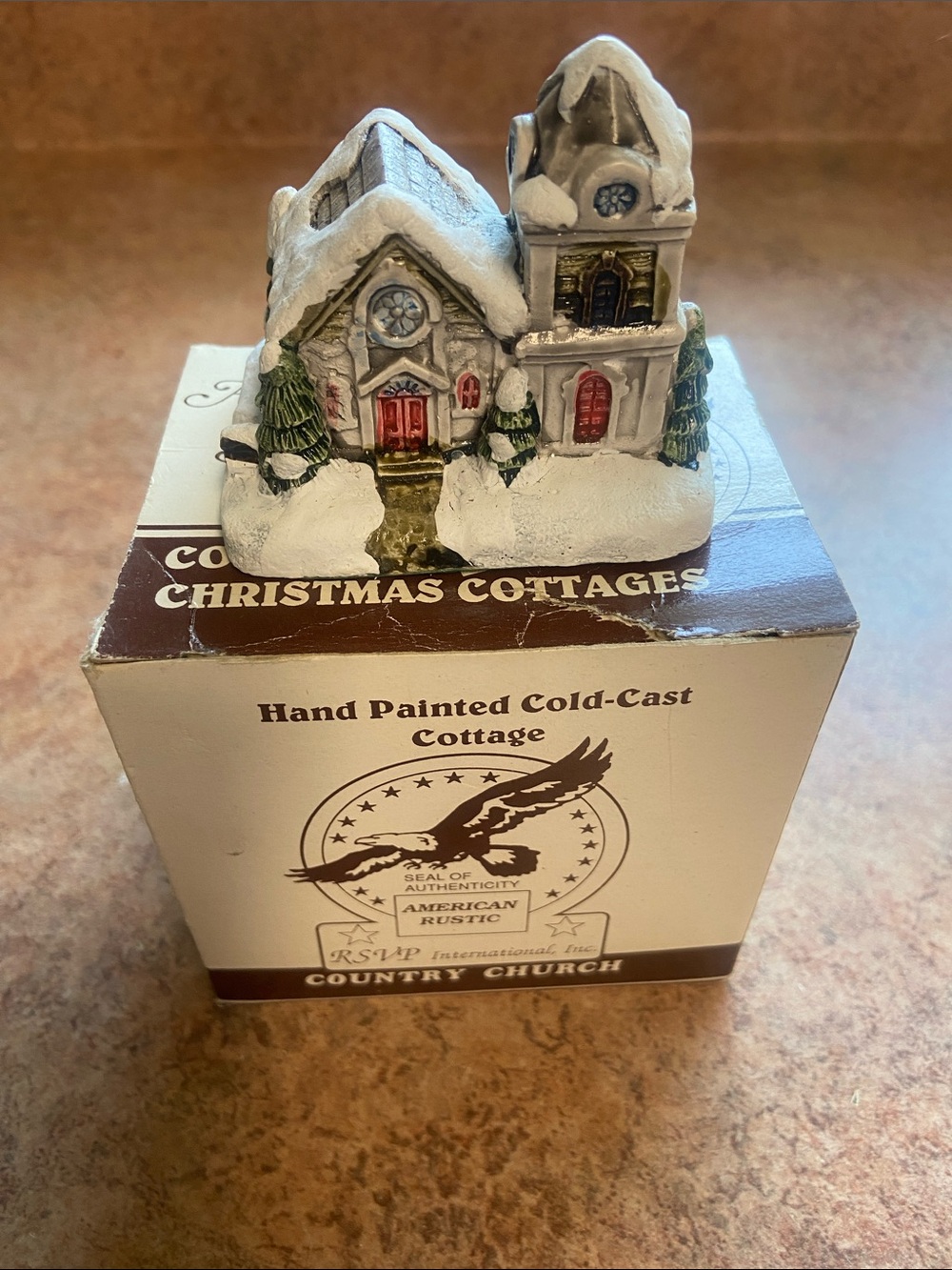 THE AMERICAN RUSTIC SERIES; COUNTRY CHRISTMAS COTTAGE “COUNTRY CHURCH”